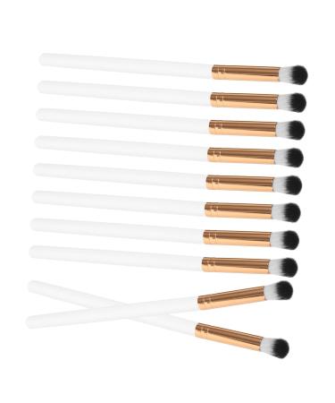 Gogogmee 10pcs Makeup Brush Eye Brush for Eyeshadow Makeup Eyeshadow Brush Eye Makeup Kit White Wooden Handle