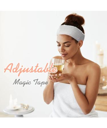 300 Count Disposable Spa Headbands - Non Woven Facial Hair Bands for Women - Elastic and Individually Packaged for Skin Care and Makeup - Sauna Supplies for Girls - Buy Online on SooperMarket.com