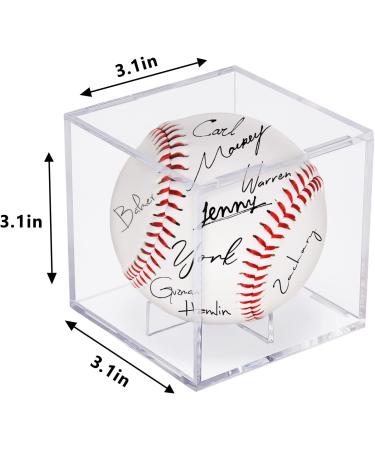 Acrylic Baseball Display Case - UV Protected, Clear Cube for Autographed Memorabilia (1) - Buy Online on SooperMarket.com