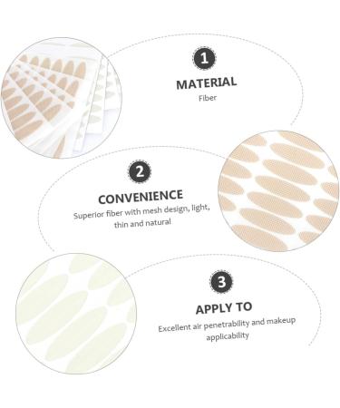 KALLORY 3pcs Double Sided Eyelid Tape Instant Eye Lift Strip Women Eyelid Tape Adhesive Tape Eyelid Stickers - Buy Online on SooperMarket.com