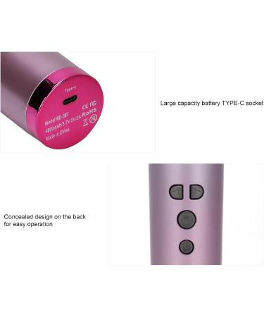 Automatic Hair Curler - USB Rechargeable Cordless Curling Iron Wand with 6 Temp Settings - Perfect for Effortless Hair Styling - Buy Online on SooperMarket.com