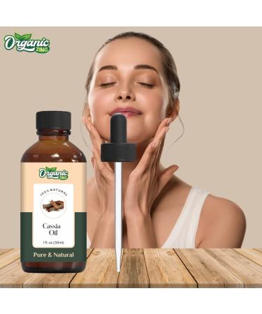 Organic Zing Cassia (Cinnamomum Cassia) Oil | Pure & Natural Essential Oil for Hair Care Massage Aroma & Diffuser - 30ml/1.01fl oz - Buy Online on SooperMarket.com