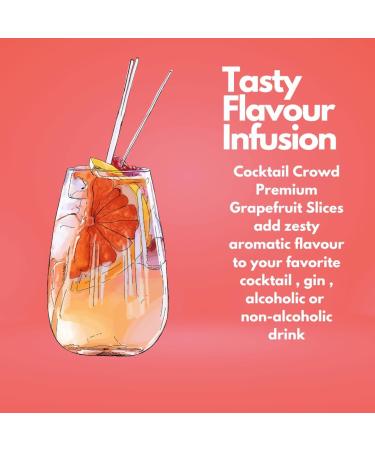 Cocktail Crowd Dried Grapefruit Slices for Cocktails Garnish Air Dried Grapefruit Slices for Drinks Gin Cocktails dehydrated no Sugar no additives Edible Cake Crafts Christmas Decorations - Buy Online on SooperMarket.com