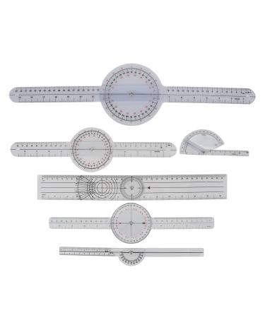 Medical measurement lineal 6-part joint measuring lineal orthopedic finger and limb joints spine linal body-goniometer set