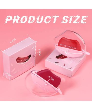 Kaynest 4 Colors Matte Lipstick Set - Long Lasting, High Pigmented, Waterproof Lip Gloss - Lazy Lip Makeup (Set-D) - Buy Online on SooperMarket.com