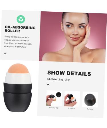 MAGICLULU Volcanic Stone Oil-absorbing Ball Oil-absorbing Rolling Ball Facial Rolling Stone Facial Skin Product Oil Absorbing Roller Facial Skin Oil Control Tool Facial Skin Care Roller 5x3cm Black - Buy Online on SooperMarket.com