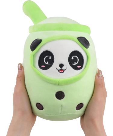 Anboor Bubble Tea Plush Pillow - Green 25cm | Soft Boba Stuffed Toy for Kids | Cute Big Stuffed Animal Gift - Buy Online on SooperMarket.com