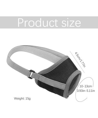 Adjustable Nylon Dog Muzzle for Small & Medium Dogs | Breathable Quick-Fit Design | Prevent Chewing & Barking - Black - Buy Online on SooperMarket.com