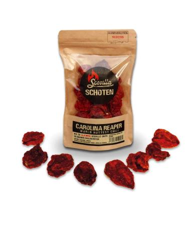 Scovillas Carolina Reaper pods dried 20g 20 g (1 pack)