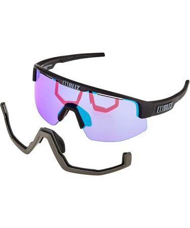Bliz Matrix Small Nordic Light Sports Glasses - Matt Black/Violet Blue | Premium Performance & Style for Athletes - Buy Online on SooperMarket.com