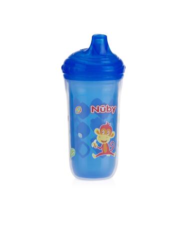 Nuby Plastic Insulated No Spill Easy Sip Cup with Vari-Flo Valve Hard Spout Boy 9 Oz 3 Count - Buy Online on SooperMarket.com