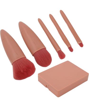 5pcs Makeup Brush Portable Complete Mirror Cosmetic Brushes Kit Sets Set Eyeshadow Loose Setting Powder - Buy Online on SooperMarket.com