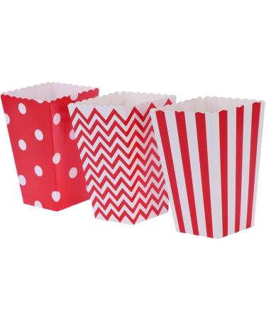 KOMBIUDA 48pcs Gift Bag Candy Bar Bag Party Candy Cartons Popcorn Carton Candy Buffet Bags Party Bag Disposable Chicken Popcorn Box medium Red - Buy Online on SooperMarket.com