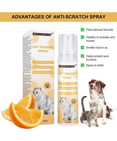 Segminismart Cat Defense Spray - Scratch-Resistant Anti-Scratch Protection for Cats & Dogs Furniture Guard 120ml - Buy Online on SooperMarket.com
