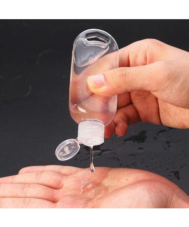 50 Pack 50ml Travel Plastic Keychain Bottles - Portable Leakproof Squeeze Containers for Lotion and Soap - Refillable Empty Bottles - $0.89/count - Buy Online on SooperMarket.com