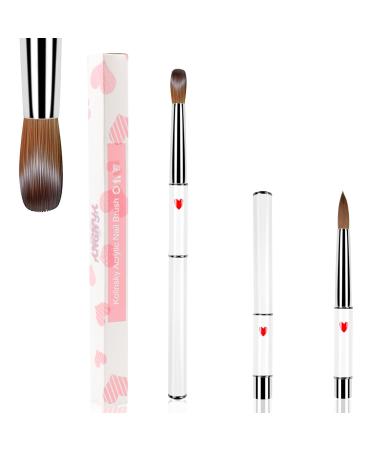 Angnya acrylic brush for nails kolinsky nail brush #16 acrylic nails nail brush sable hair nail art brush brushes for gelnail nail art tools nail brush 16 #