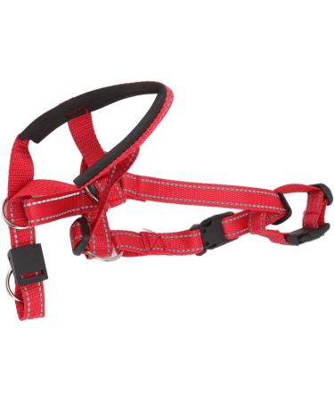 Dog Handlebar Halter with Seat Belt - XL Red Pet Harness Prevents Pulling on Outdoor Walks - Buy Online on SooperMarket.com