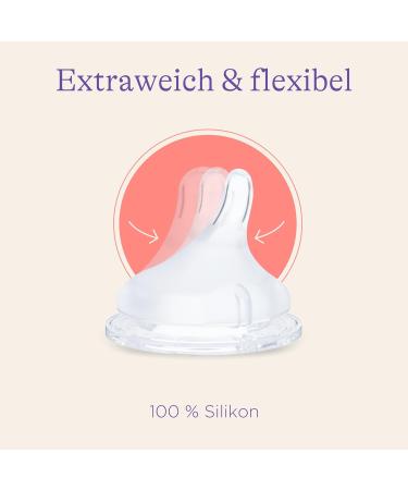 Lansinoh NaturalWave Teats Size M - Medium Milk Flow (2 Pack) | Best for Breastfeeding & Bottle Feeding | International Shipping Available - Buy Online on SooperMarket.com