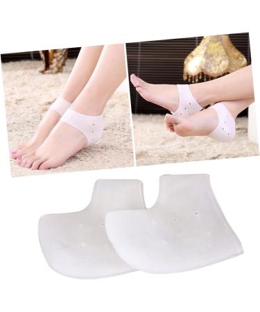 Healeved 6 Pairs Silicone Ankle Cover Heel Protectors Shoe Pads Shoe Mats Heel Protective Sleeve Gel Ankle Protectors Silicone Heel Guard Silicone Gel Insole Moisturizing White Sock - Buy Online on SooperMarket.com