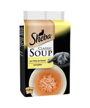Sheba Chicken Net Soups for Cats 4 x 40 g