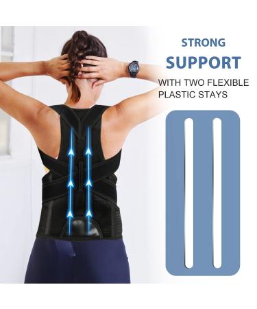 ABACKH Back Brace Posture Corrector for Women and Men - Adjustable Posture Back Brace for Upper and Lower Back Pain Relief - Improve Back Posture and Lumbar Support S(24"-29") Small - Buy Online on SooperMarket.com