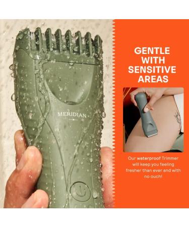 Meridian Trimmer Plus: Electric Body & Pubic Hair Trimmer - Waterproof, Cordless, Pain-Free Hair Removal - for Men & Women - Buy Online on SooperMarket.com