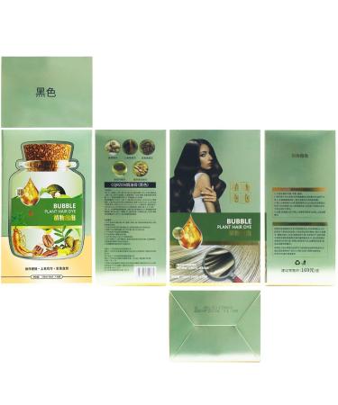 Buy Bubble Plant Hair Dye - Natural Botanical Hair Coloring Cream for Men & Women | Pure Plant Extracts for Black Hair Color - Buy Online on SooperMarket.com