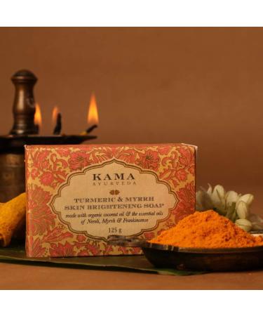 Kama Ayurveda Turmeric and Myrrh Skin Brightening Soap 125g - Buy Online on SooperMarket.com