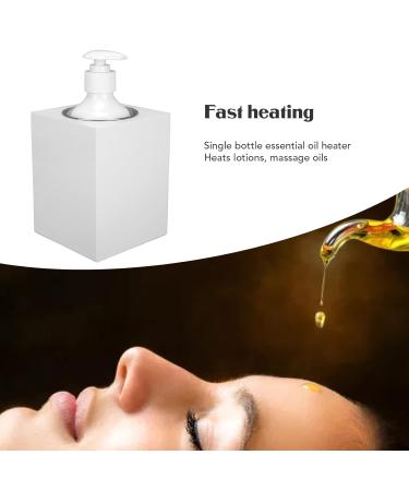 Pro Massage Oil Heater - Fast Heat Lotion Warmer for Salon & Barber Shops | Single Bottle Aluminum Alloy | White - Buy Online on SooperMarket.com