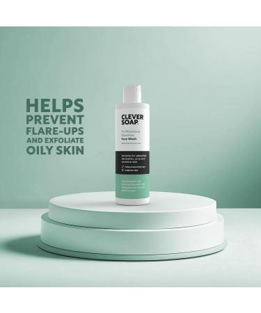 Clever Soap 1% Piroctone Olamine Face Wash With Salicylic Acid - Exfoliating Foaming Facial Cleanser - Suitable For Seborrheic Dermatitis Acne & Psoriasis - Fragrance Free For Men & Women - Buy Online on SooperMarket.com