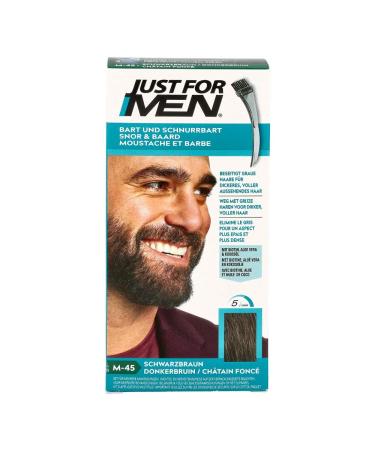 Just for Men M45 Dark Brown - Perfect Hair Color for Beard Moustache & Sideburns | International Shipping Available - Buy Online on SooperMarket.com