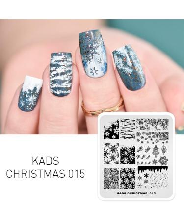 Alexnailart Christmas Nail Stamping Plate CH015 - Professional Manicure Stencil for Festive Nail Art - Buy Online on SooperMarket.com