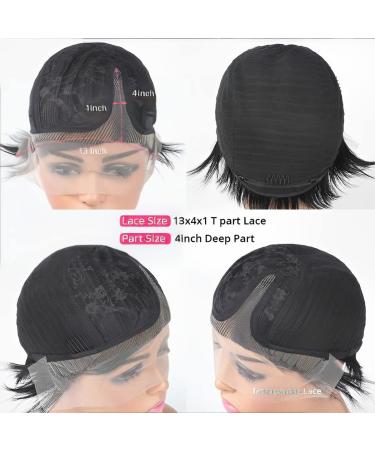 6 Inch 1B Human Hair Pixie Cut Wig for Black Women - Bilisar Short Pixie Wig - Buy Online on SooperMarket.com