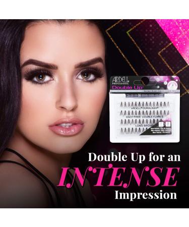 Ardell Double Up Knot-Free Long Brown Individual False Eyelashes - 4 Pack - Buy Online on SooperMarket.com