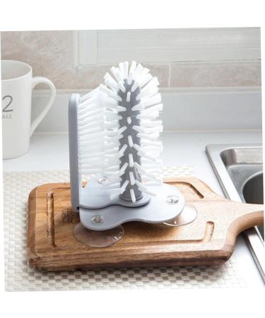 FRCOLOR 2pcs Creative Suction Wall Lazy Cup Brush Baby Water Brush Cleaner Vent Cleaner Glass Cleaner Brush Mug Brush Water Bottle Lazy Wall Brush Earth Tones Makeup To Rotate - Buy Online on SooperMarket.com