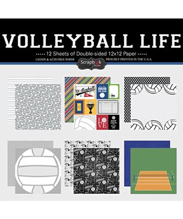 Scrapbook Customs Themed Paper Scrapbook Kit, Volleyball Life