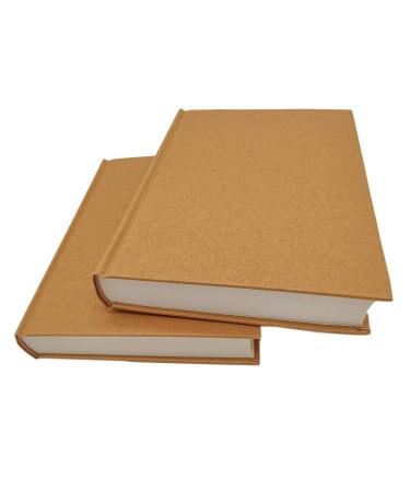 5.5x8.25 Sketch Book, Pack of 2, 240 Sheets (68lb/100gsm), Hardcover Bound Sketch Notebook, 120 Sheets Each, Acid Free Blank Drawing Paper, Ideal for Kids & Adults, Kraft Cover 5.5" x 8.25"