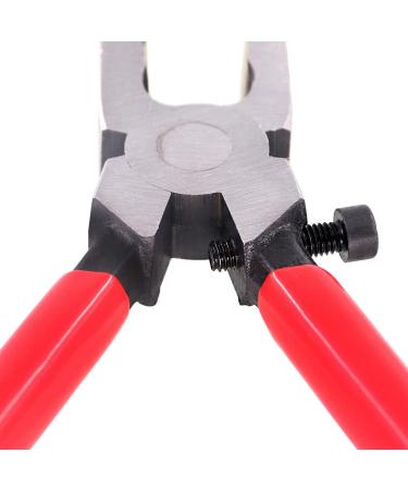 Swpeet Heavy Duty Key Fob Pliers Tool with Glass Running Pliers - Curved Jaws for Stained Glass Work - Rubber Tips for Key Fob Hardware Install - 1Pcs - Buy Online on SooperMarket.com