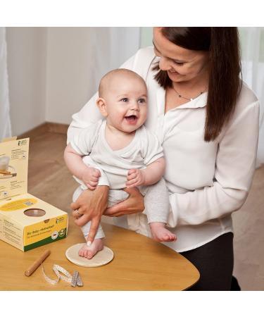 Gr npecht Organic Baby Print Set | 2 Cans of Certified Organic Handprint & Footprint Mass | Perfect Baby Gift for Birth | International Shipping Available - Buy Online on SooperMarket.com