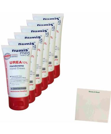 Numis Med Urea 10% Hand Cream 6-Pack (6x75ml Tube) + usy Block