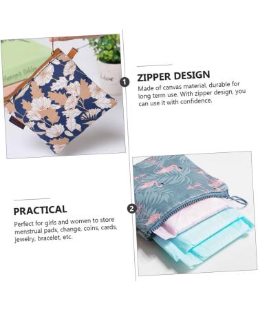 Anneome Menstrual Pad & Tampon Storage Bag Set - Mini Tote Organizer for Napkins, Lipsticks & Cosmetics - Buy Online on SooperMarket.com