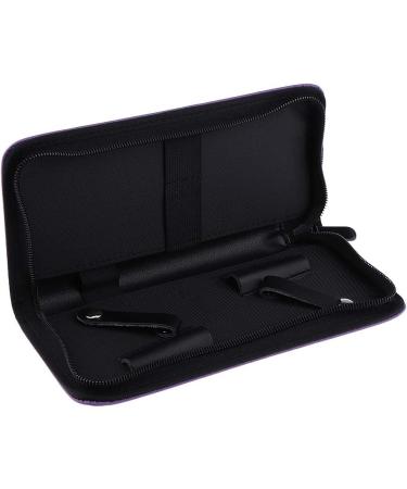 Pro Hair Stylist Scissor Pouch Case for Hairdressers Salon Tools Holster Bag Soft Fabric Roll-Up Organiser - Purple as described - Buy Online on SooperMarket.com