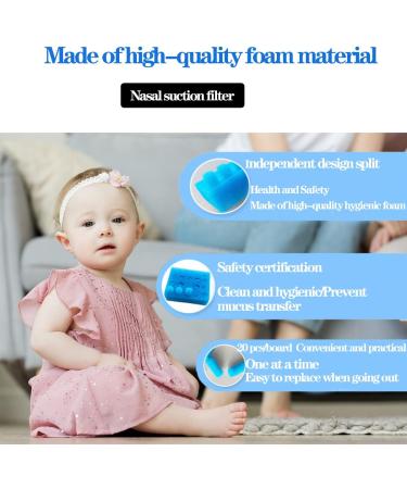 200 PCS Baby Nasal Aspirator Hygiene Filters | NoseFrida Compatible | Nose Cleaning Tweezer Included - Buy Online on SooperMarket.com