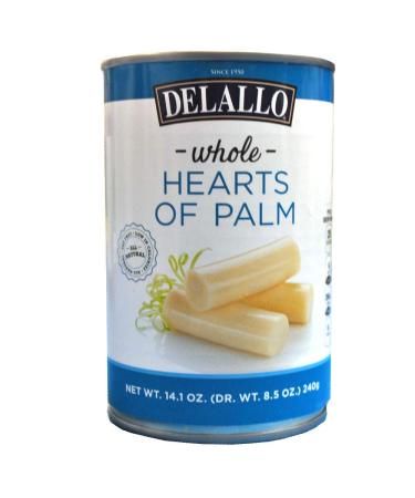 DeLallo Whole Hearts of Palm, 14.1oz Can, 6-Pack
