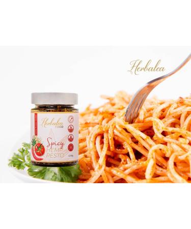 Herbalea Organic Hemp Pesto Chilli 150 g Vegan Organic - Buy Online on SooperMarket.com