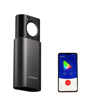 Light Meter Lux CCT CRI Flicker Meter Illuminometer Photometer Lighting Motion Sensor Bluetooth APP Light Tester Tool Rechargeable
