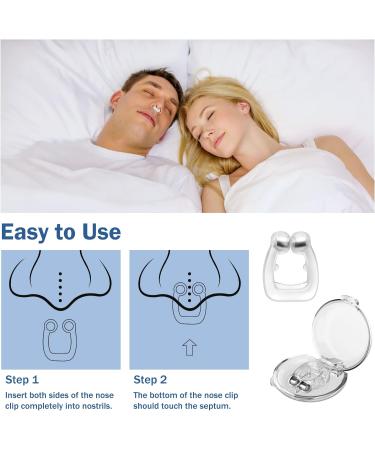 Silicone Magnetic Anti Snoring Nose Clip - Comfortable Stop Snoring Device for Quieter Restful Sleep - 6PCS - Buy Online on SooperMarket.com