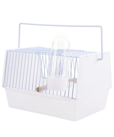 Pet Bird Cage Bird Carrier Cage Portable Parrot Travel Cage with Wooden Perch and Water Bottle for Budgie Conure Cockatiel Parakeet Carrier Wire Bird Cage