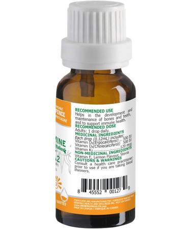 Benemax Vitamin D3 + D2 + K2 Drops: Immune Support + Healthy Bones. 12ml. 100 Drops - Buy Online on SooperMarket.com