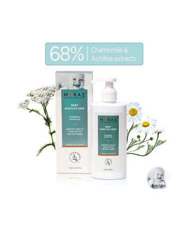 Moraz Baby Soapless Soap - Herbal Gentle Wash for Sensitive Skin with Chamomile - 8.5 oz - Buy Online on SooperMarket.com